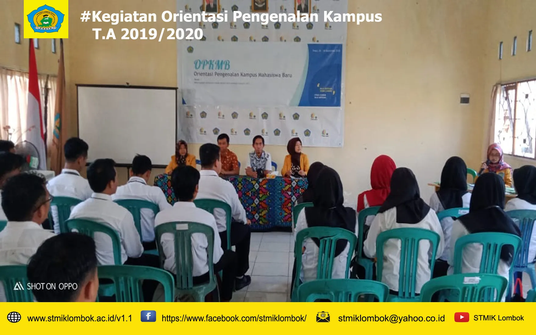Pembukaan Kegiatan Orientasi Pengenalan Kampus Mahasiswa Baru (OPKMB) T.A 2019/2020