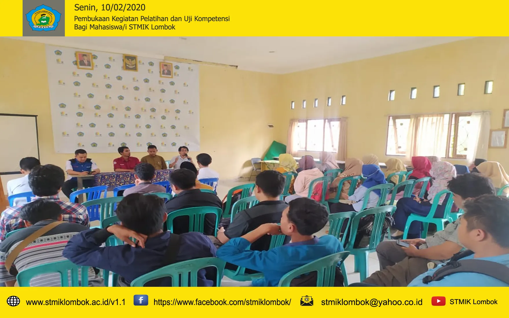Kegiatan Pembukaan Pelatihan dan Uji Kompetensi