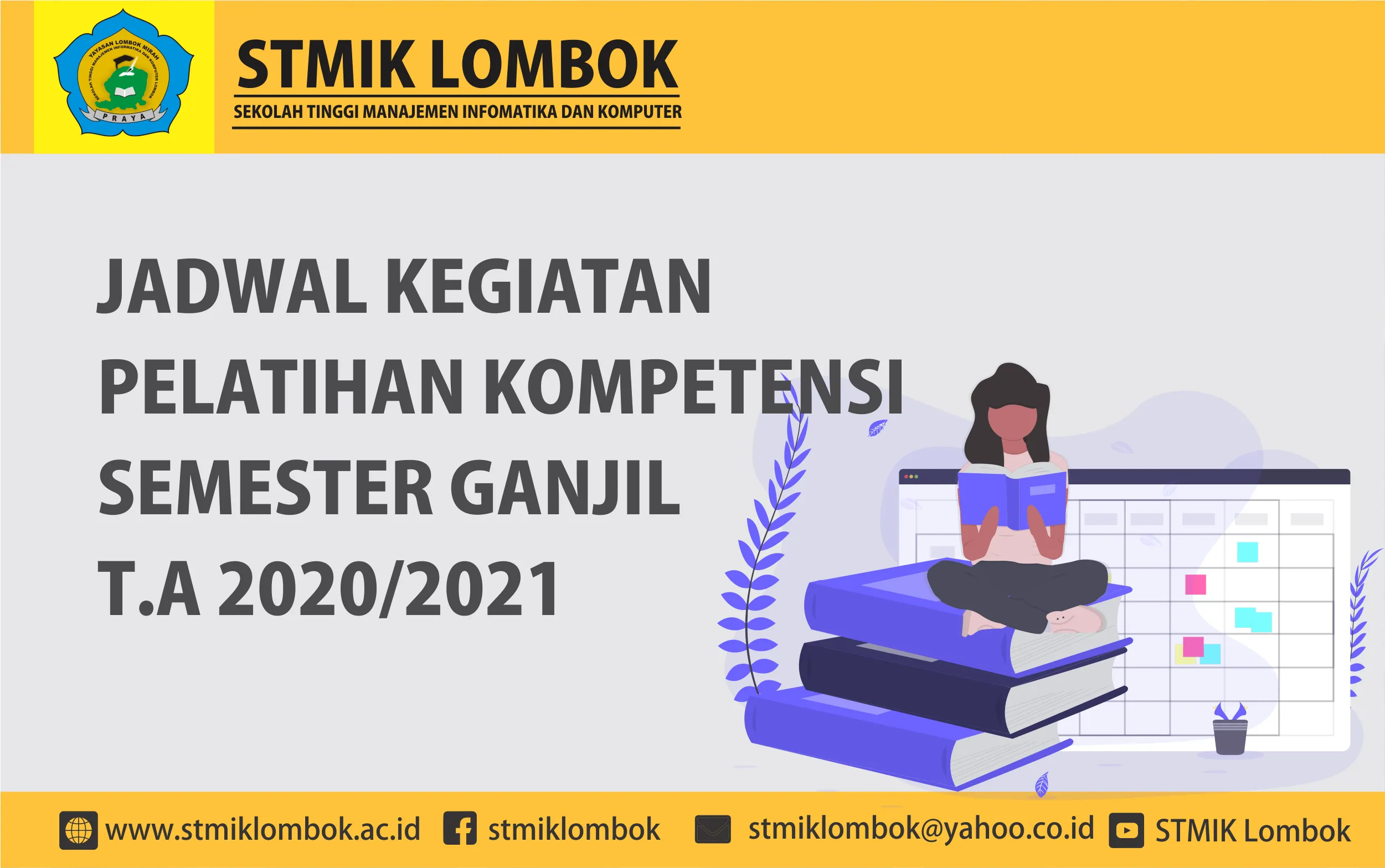 JADWAL KEGIATAN PELATIHAN KOMPETENSI SEMESTER GANJIL T.A 2020/2021