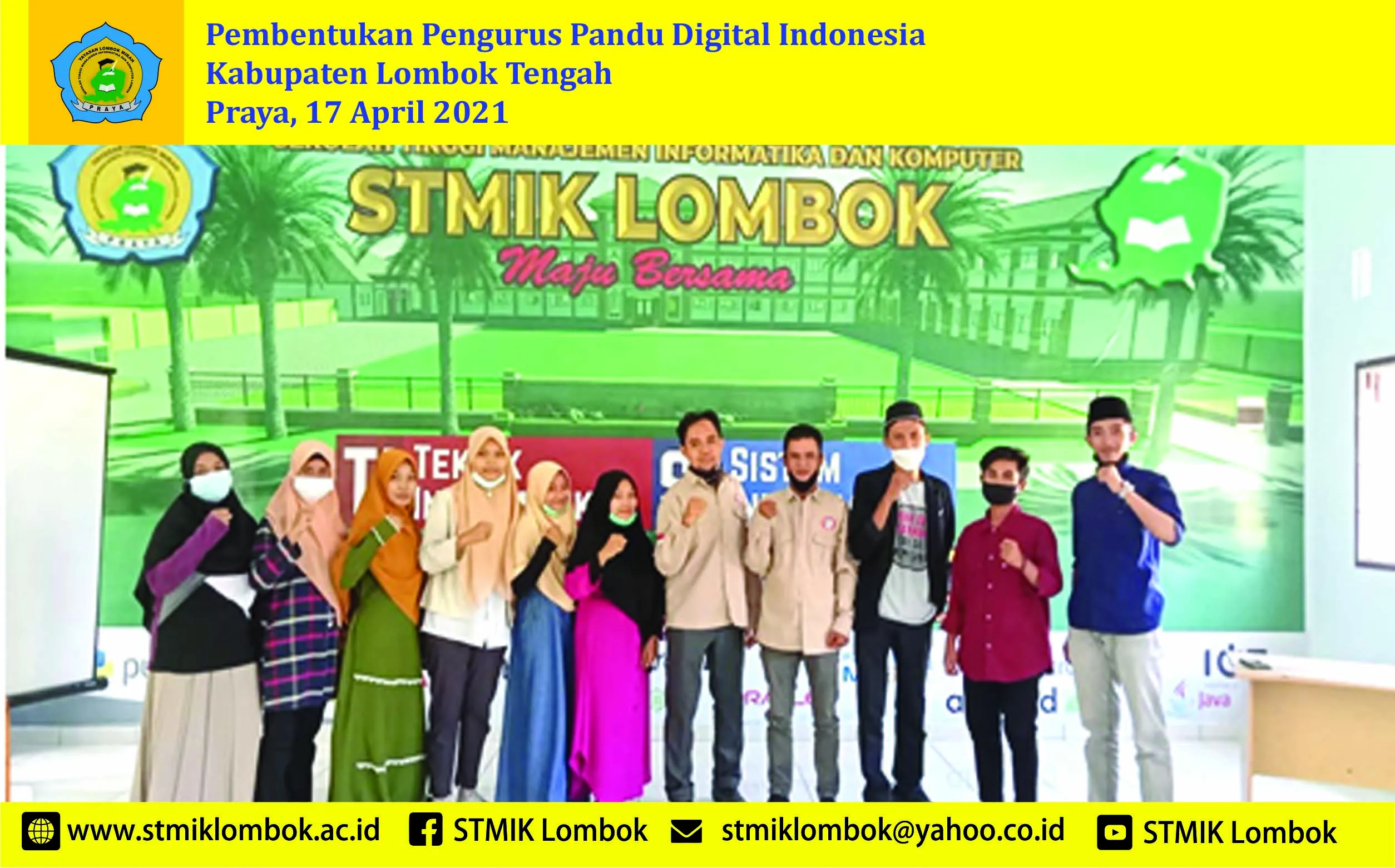 Dosen STMIK Lombok Sebagai Ketua Pandu Digital Indonesia Kabupaten Lombok Tengah
