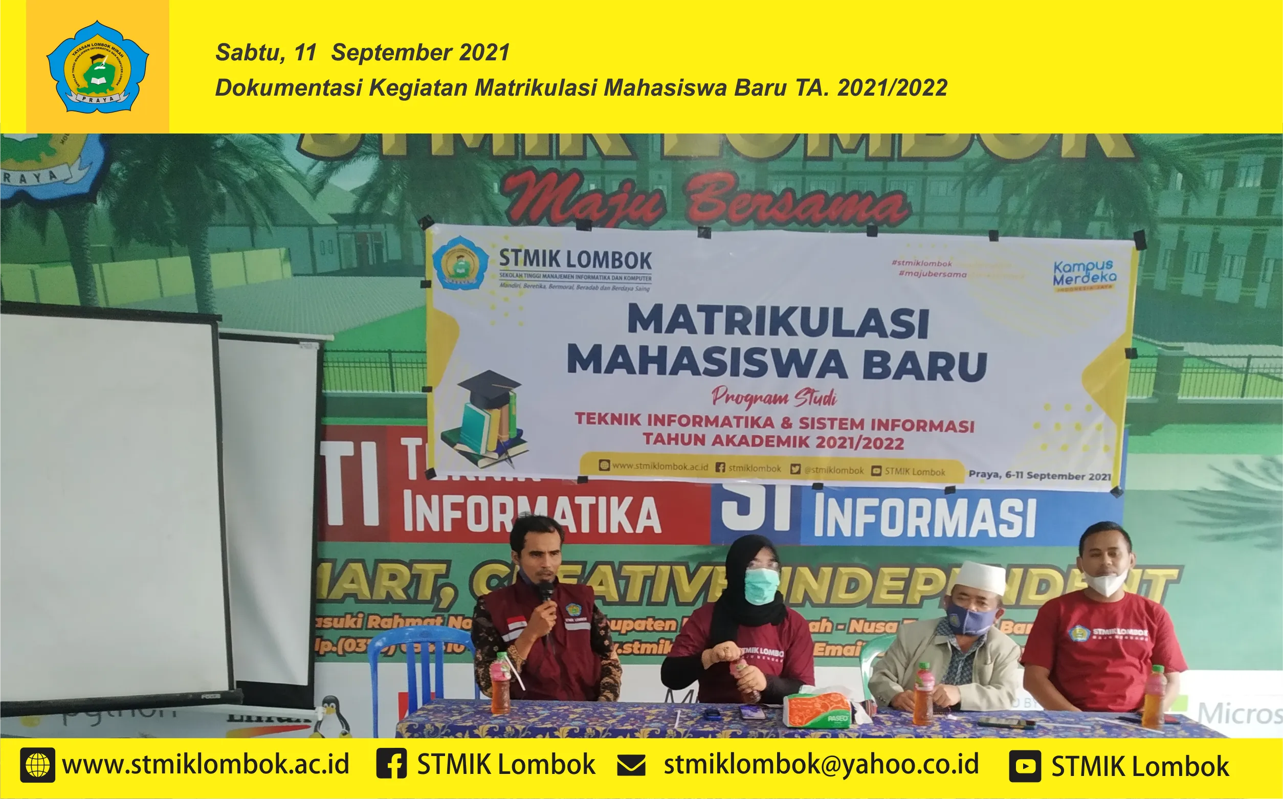 TRAINING ESQ BAGI MAHASISWA BARU STMIK Lombok
